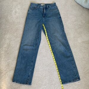 EUC Madewell Curvy 90s Straight Jeans size 26